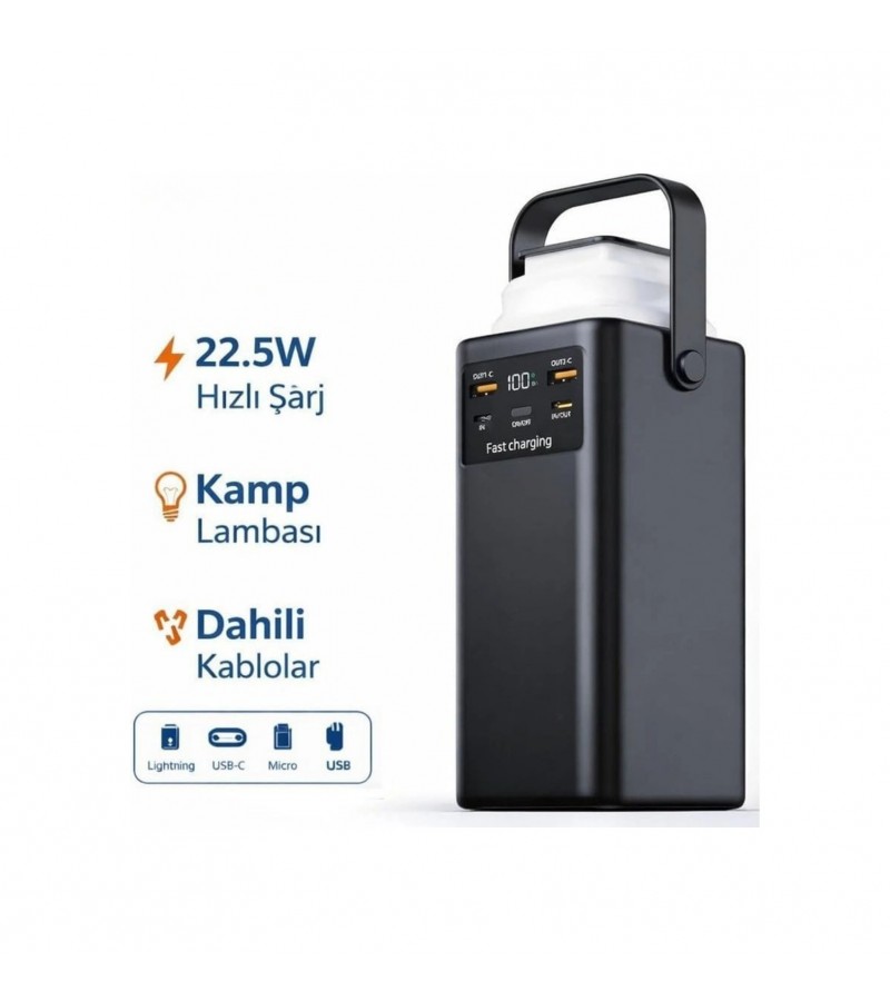 Acl Pw-113 50.000 mAh Dijital Göstergeli Powerbank 22.5W Hızlı Şarj Destekli Batarya