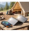 4 Panelli Güneş Enerjili 20000mAh Powerbank – Dahili 4 Kablo, LED El Feneri ve SOS Işığı, 20W Hızlı Şarj Destekli, Suya ve Darbelere Dayanıklı