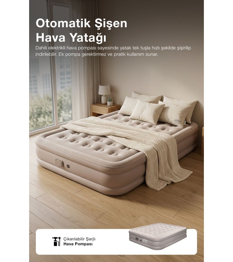 Ortopedik Destekli Premium Şişme Yatak