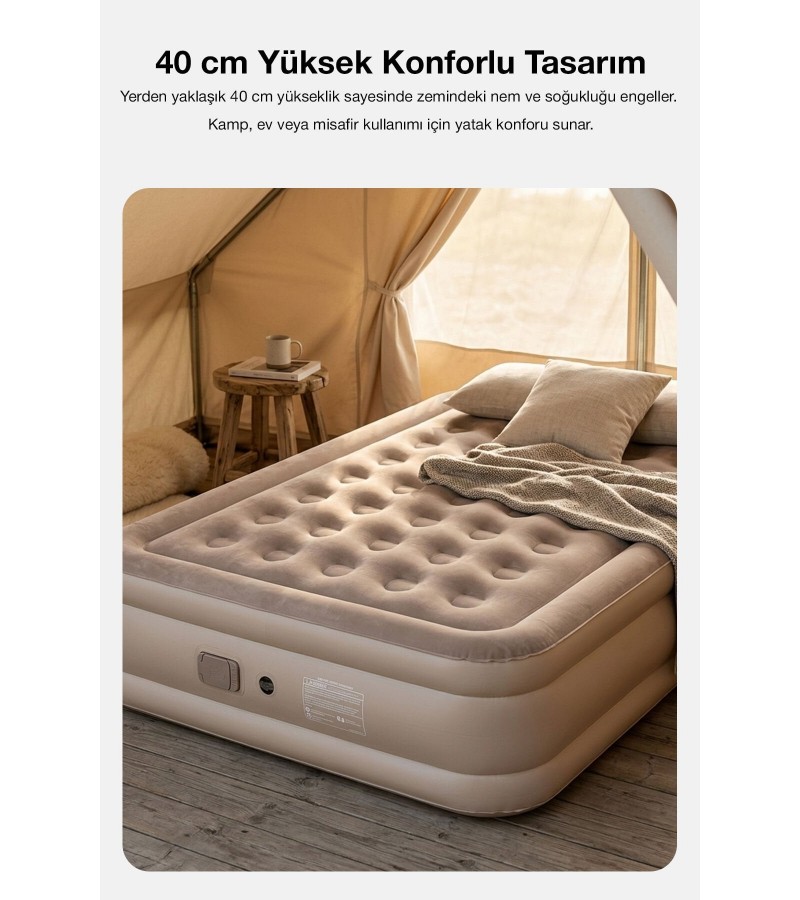 Ortopedik Destekli Premium Şişme Yatak