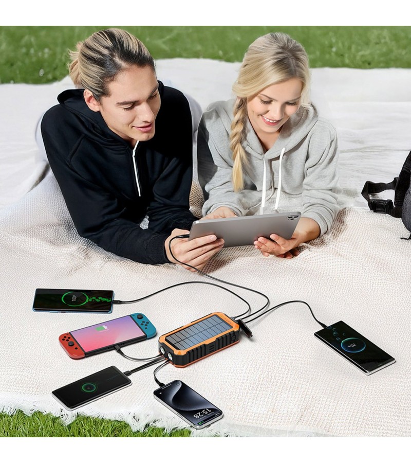 20000mAh Güneş Enerjili Powerbank