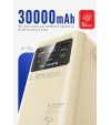 30.000 mAh Çok Fonksiyonlu Powerbank – 22.5W Hızlı Şarj, LCD Ekran, Dahili Kablolar, Güçlü LED Fener, Taşıma Kolu, Outdoor Kullanıma Uygun