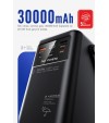 30.000 mAh Çok Fonksiyonlu Powerbank – 22.5W Hızlı Şarj, LCD Ekran, Dahili Kablolar, Güçlü LED Fener, Taşıma Kolu, Outdoor Kullanıma Uygun