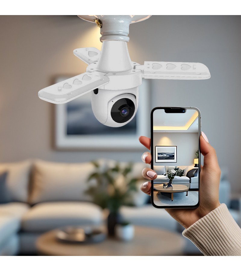 Kablosuz Duy Tipi IP Kamera – 4MP Full HD Wi-Fi Akıllı Güvenlik Kamerası