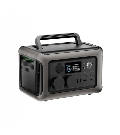 Taşınabilir Güç İstasyonu 600W – 299Wh LiFePO4 Batarya, Hızlı Şarj, UPS, Güneş Paneli Desteği, Kablosuz Şarj