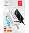 30.000 mAh Hızlı Şarj Powerbank - 22.5W SCP, 20W PD + QC, Dahili USB-C & Lightning Kablolar, USB-C & USB-A Portlu Hızlı Şarj