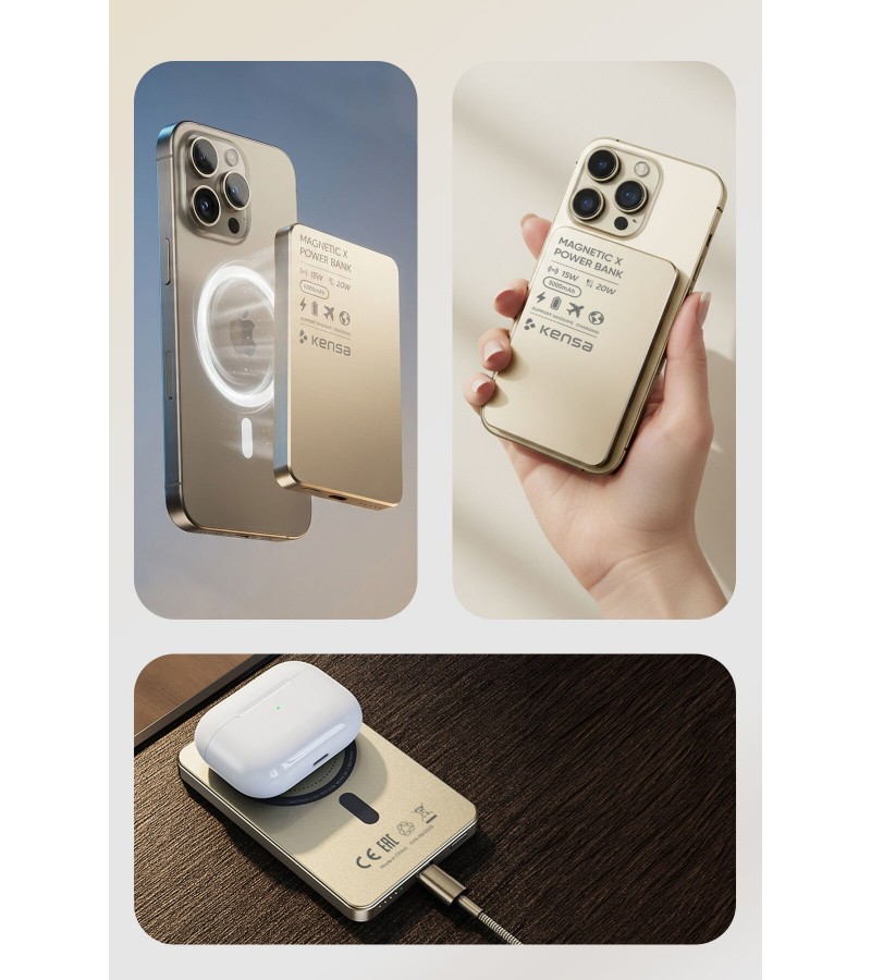 Magnetic X 5000 mAh Manyetik Power Bank