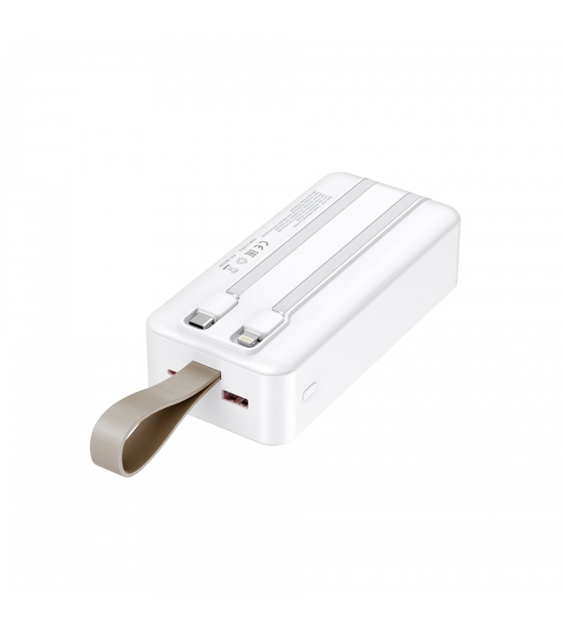 30.000 mAh Hızlı Şarj Powerbank - 22.5W SCP, 20W PD + QC, Dahili USB-C & Lightning Kablolar, USB-C & USB-A Portlu Hızlı Şarj
