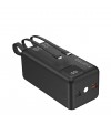 50.000 mAh Hızlı Şarj Powerbank - 22.5W SCP, 20W PD + QC, Dahili USB-C & Lightning Kablolar, USB-C & USB-A Portlu Hızlı Şarj