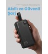 30.000 mAh Hızlı Şarj Powerbank - 22.5W SCP, 20W PD + QC, Dahili USB-C & Lightning Kablolar, USB-C & USB-A Portlu Hızlı Şarj