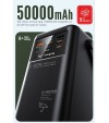 50.000 mAh Çok Fonksiyonlu Powerbank – 22.5W Hızlı Şarj, LCD Ekran, Dahili Kablolar, Güçlü LED Fener, Taşıma Kolu, Outdoor Kullanıma Uygun