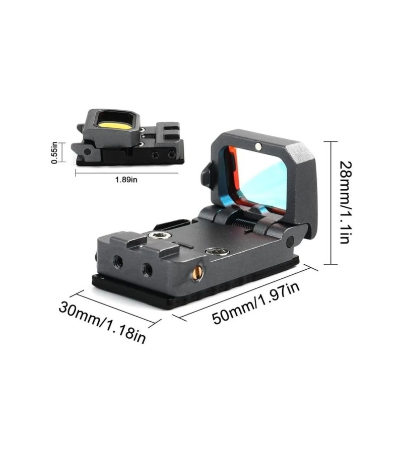 Vism Flipdot Reflex M2 Red Dot Sight - Katlanabilir Optik, Tabanca için 22mm Reflex Nişangâh