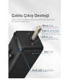 50.000 mAh Hızlı Şarj Powerbank - 22.5W SCP, 20W PD + QC, Dahili USB-C & Lightning Kablolar, USB-C & USB-A Portlu Hızlı Şarj