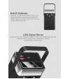 60.000 mAh Süper Kapasiteli LED Işıklı Powerbank – PD 30W / SCP 22.5W Hızlı Şarj, 3 Dahili Kablo, Dijital Ekran